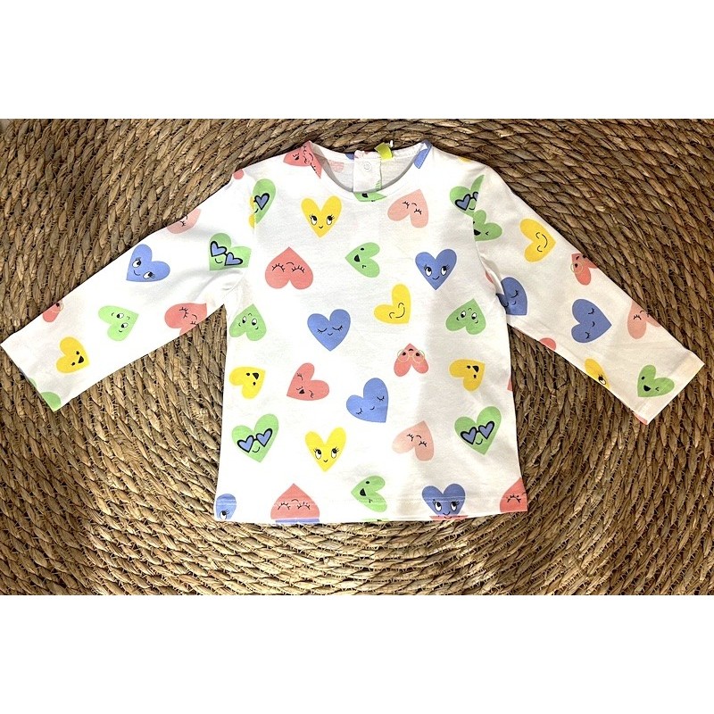 MAGLIA M/L CUORI BABY GIRL