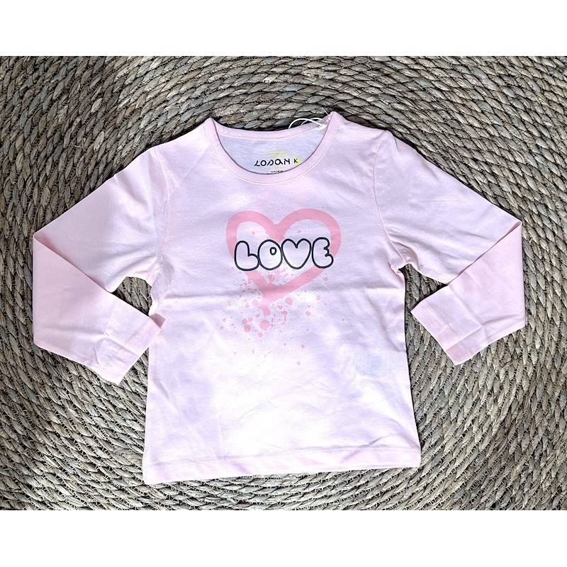 MAGLIA M/L PINK LOVE GIRL