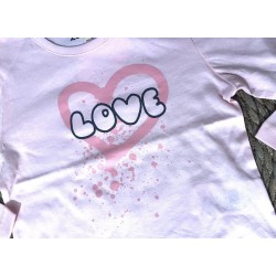 MAGLIA M/L PINK LOVE GIRL