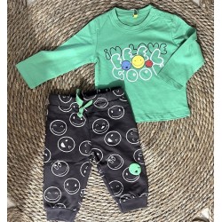 MAGLIA M/L GREEN SMILE BABY BOY