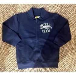 FELPA ZIP NAVY BOY