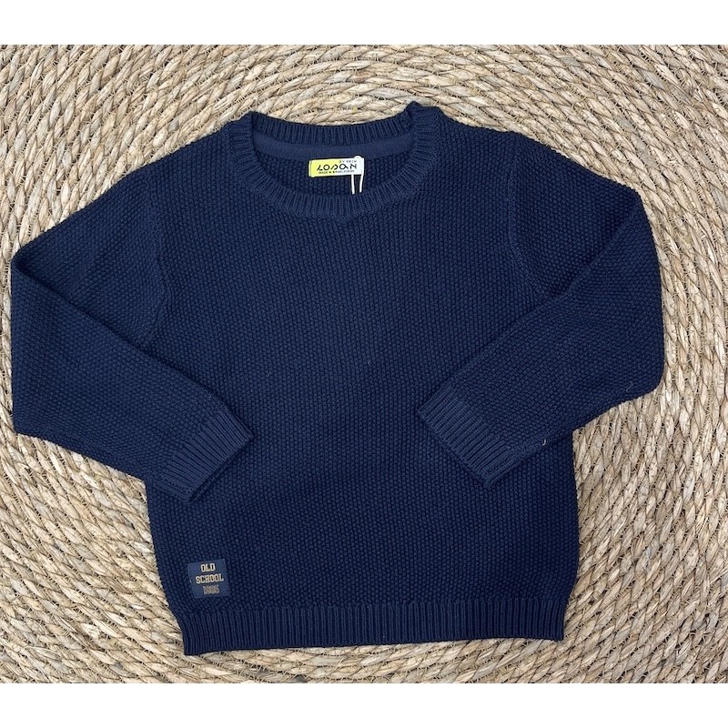 MAGLIONE IN COTONE NAVY BOY